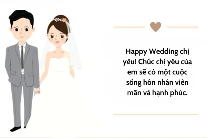 alt chúc mừng đám cưới chị gái