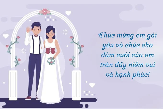 alt chúc mừng đám cưới em gái