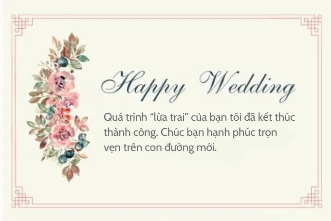 alt stt chúc mừng đám cưới hài hước