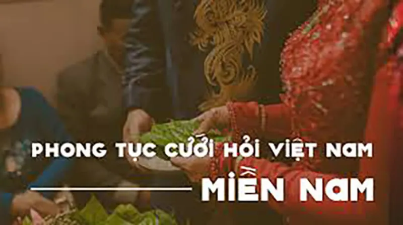 alt text: Cô dâu chú rể trong đám cưới miền Nam