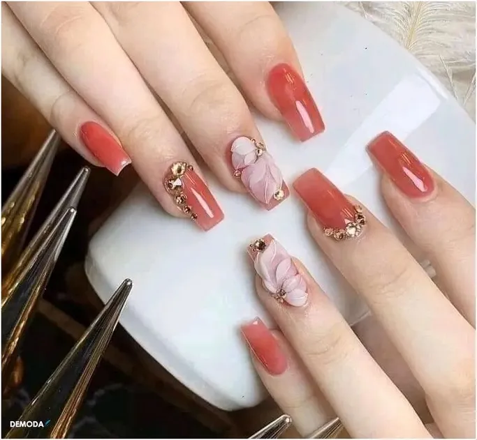 Mẫu nail chụp ảnh cưới