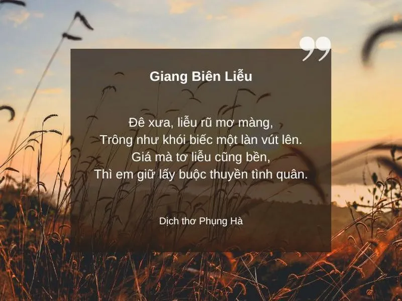 Câu thơ buồn về tình yêu