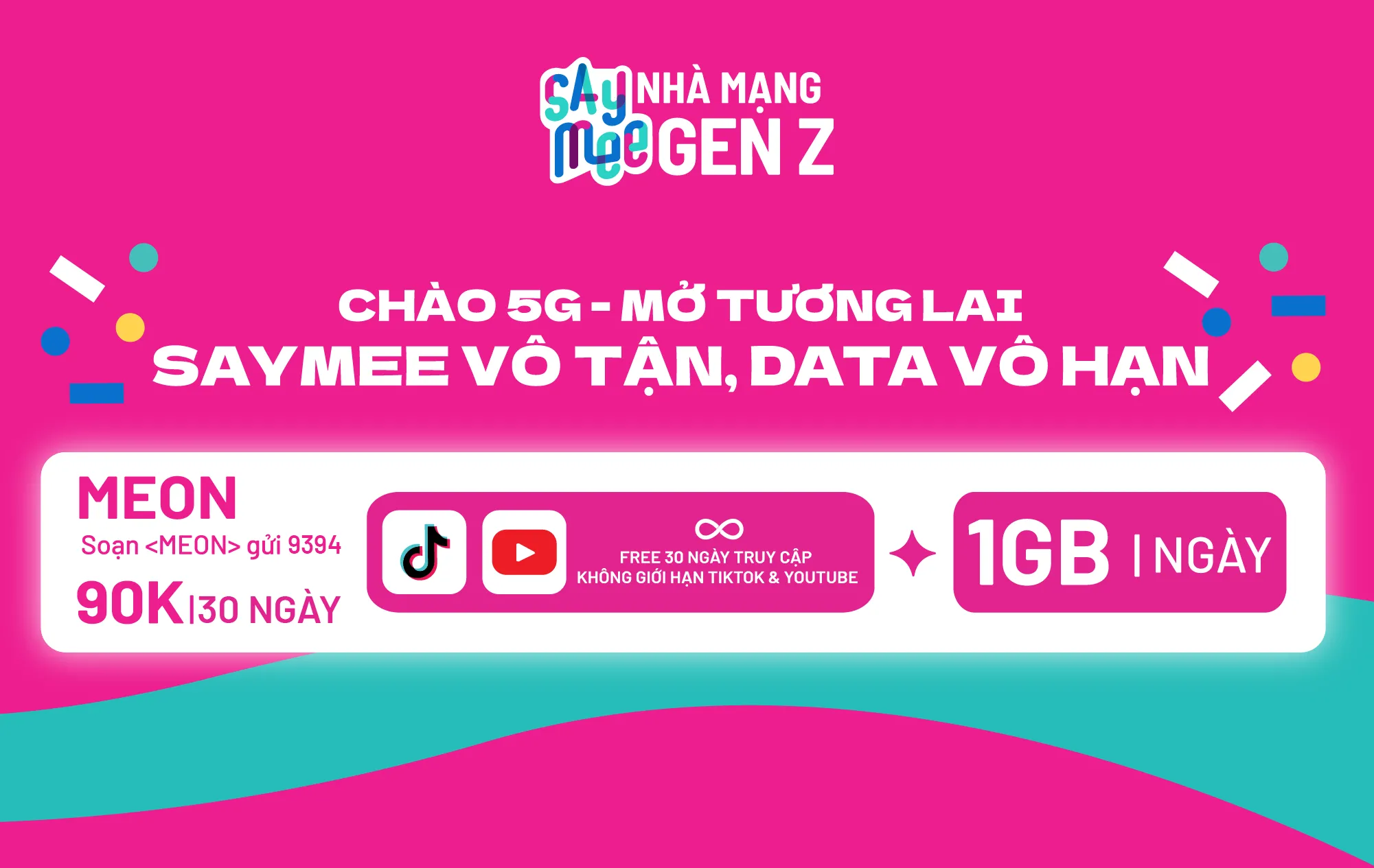 Gói cước MEON Saymee với nhiều ưu đãi hấp dẫn
