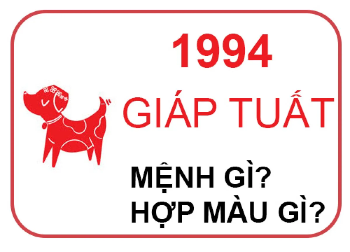 Minh họa nam nữ tuổi Giáp Tuất 1994