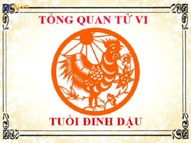 Bánh xe tử vi phong thủy, biểu thị các yếu tố vận mệnh của tuổi Đinh Dậu 1957