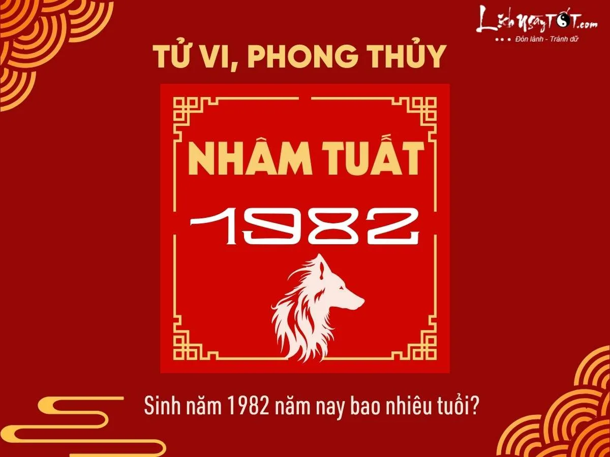 Người sinh năm 1982 năm nay bao nhiêu tuổi